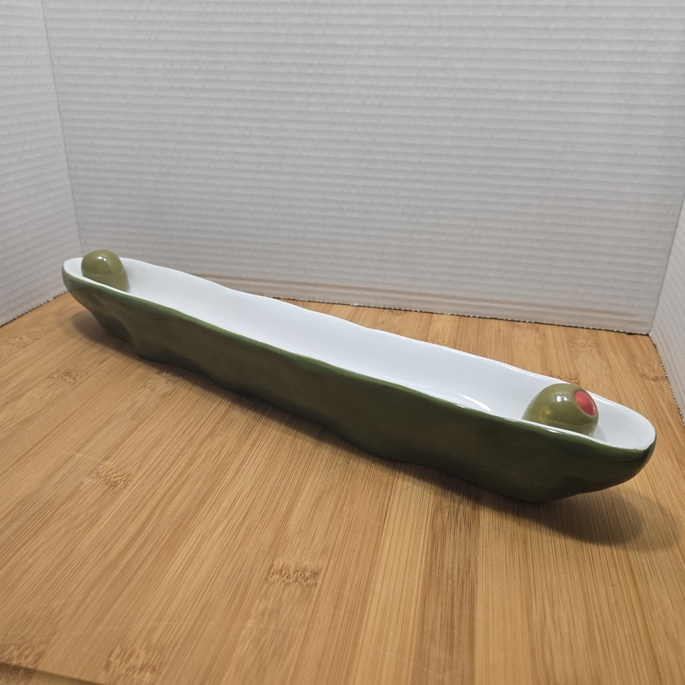 Bella Casa Olive Boat Olive Tray Appetizer Antipasto Charcuterie Party